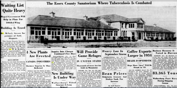Essex County Sanatorium early 1900s