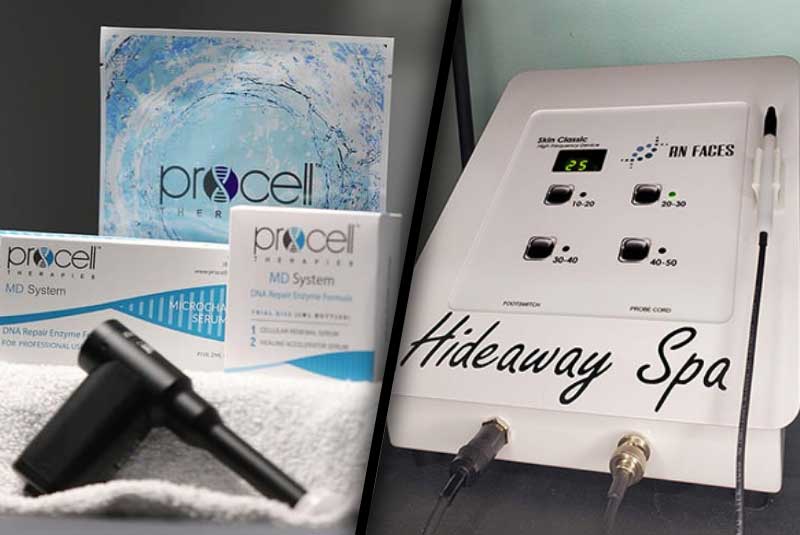 Procell and Skin Classic Devices at Hideaway Spa